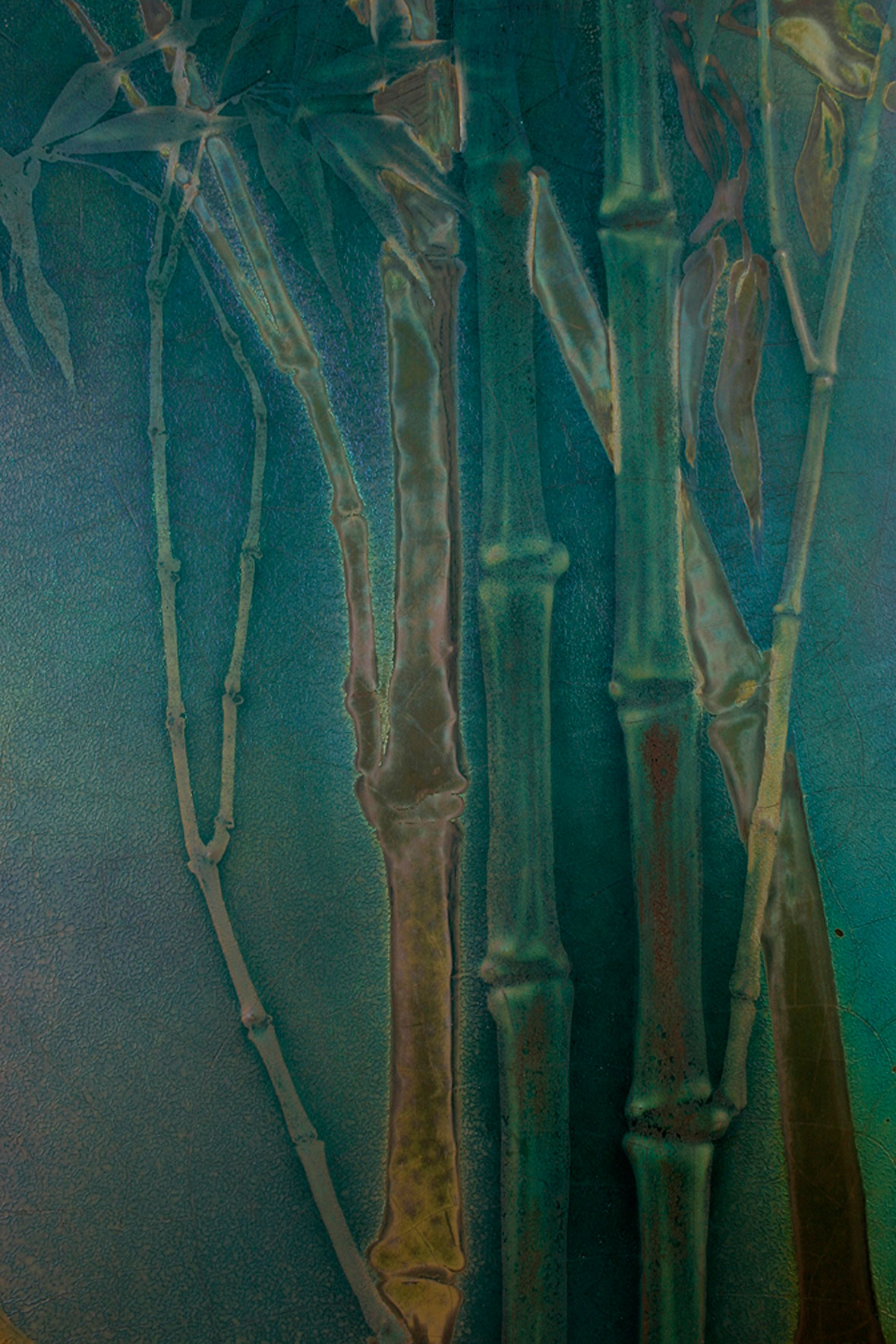 Clement Massier Iridescent Plaque